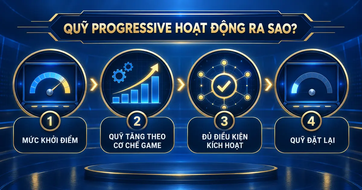 Quy trình quỹ Progressive Jackpot tăng và đặt lại