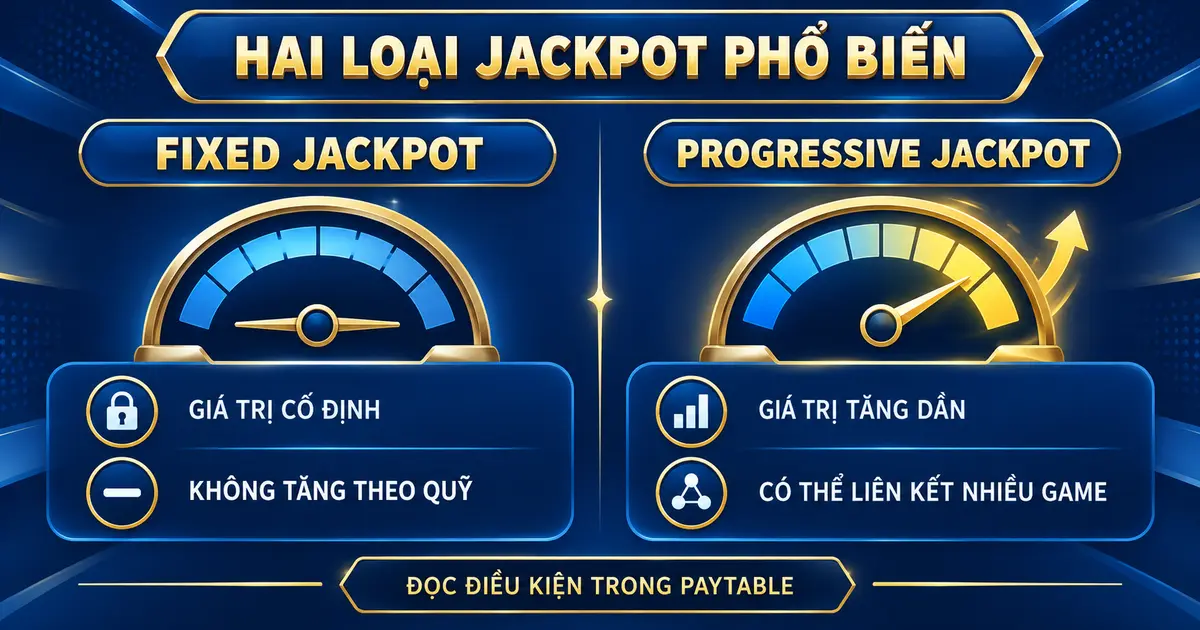 So sánh Fixed Jackpot và Progressive Jackpot