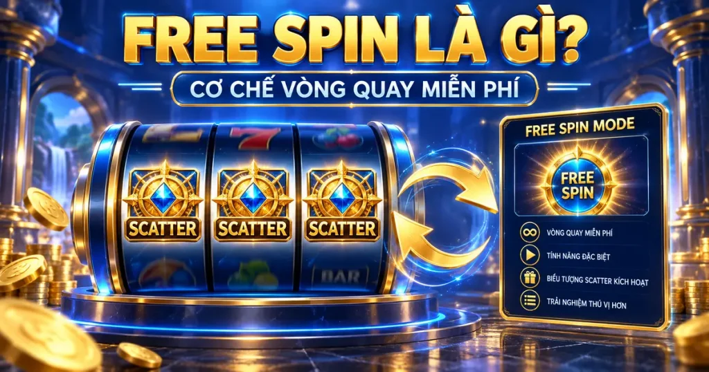 Free Spin là gì - cơ chế vòng quay miễn phí trong slot