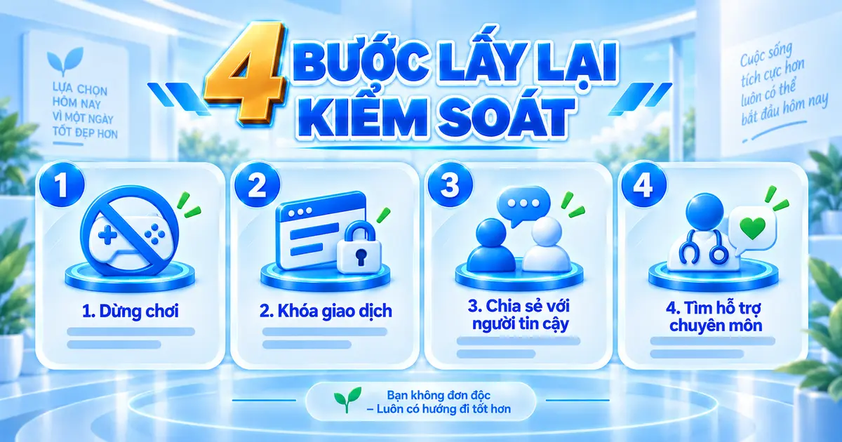 Các bước lấy lại kiểm soát thói quen chơi